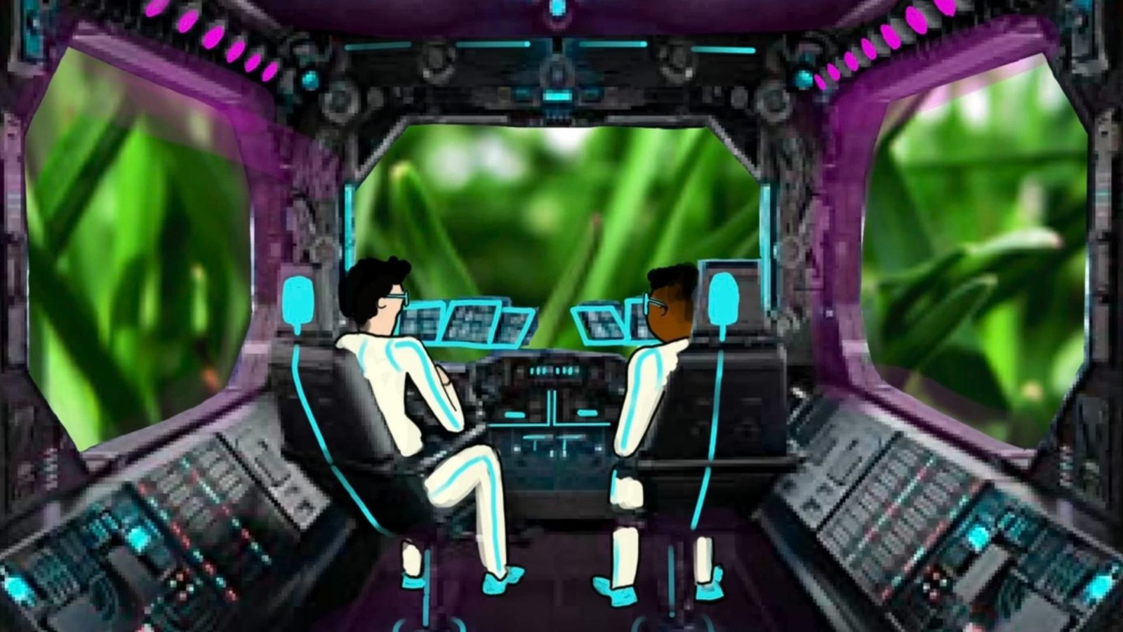 Original artwork from Bianca’s animated short pilot, The Dhust